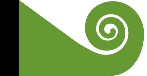 Koru flag Illustrazione stock