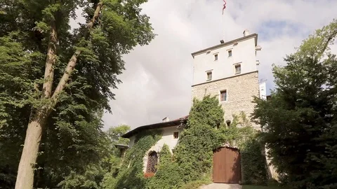 Korzkiew Castle time lapse Stock-Footage 106093793