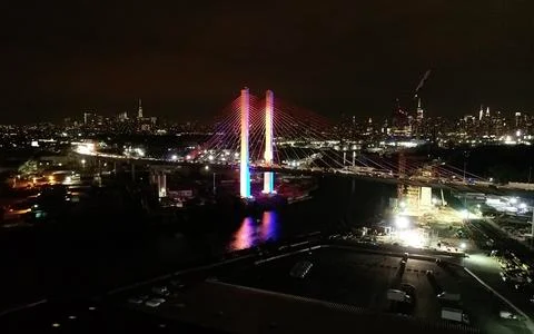 Kosciusko bridge rainbow Stock Photos