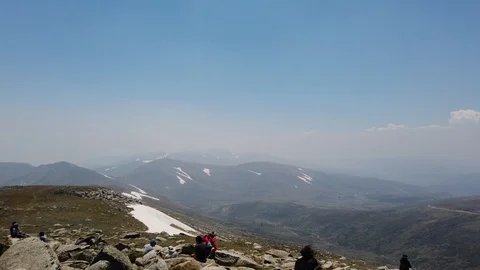 Kosciuszko Summit Stock Footage 123880024