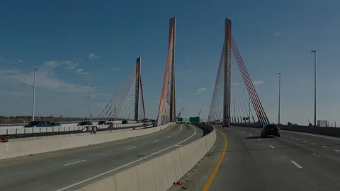 Koscuiuszko Bridge Brooklyn Stock Footage 128592737