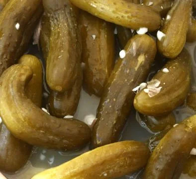 Kosher dill pickles Stock Photos