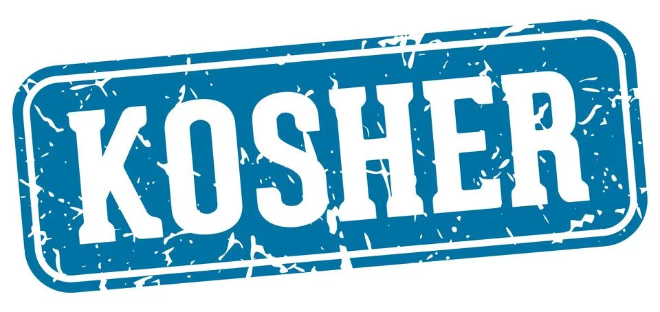 Kosher rectangular sign. kosher stamp Illustrazione stock