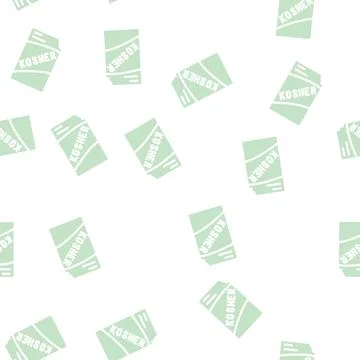 Kosher salt glyph vector seamless pattern Stock Illustration