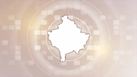 Kosovo Animated Map Stock Footage 275634838