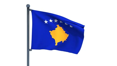 Kosovo Flag Stock Footage 150543589
