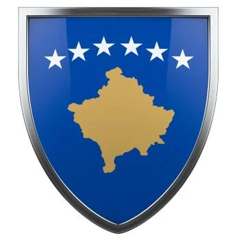 Kosovo flag Stock Illustration