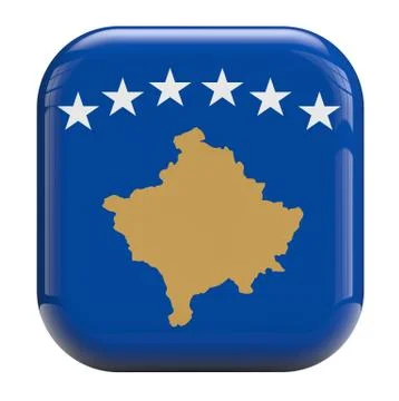 Kosovo flag Stock Illustration