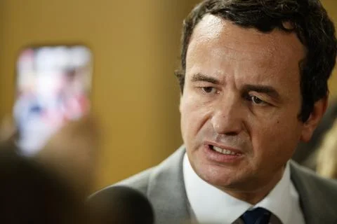 Kosovo legislators backed a motion for the dissolution of parliament, Pristina,  Stock Photos