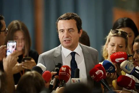Kosovo legislators backed a motion for the dissolution of parliament, Pristina,  Stock Photos