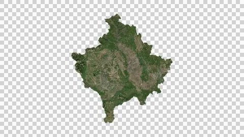Kosovo Map Stock Illustration