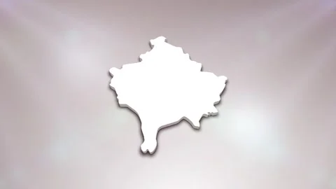 Kosovo Map Intro Stock Footage 241981984