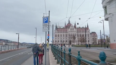 Kossuth Lajos Square in Budapest Stock-Footage 129459651