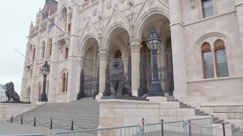 Kossuth Lajos Square in Budapest Stock Footage 129498306