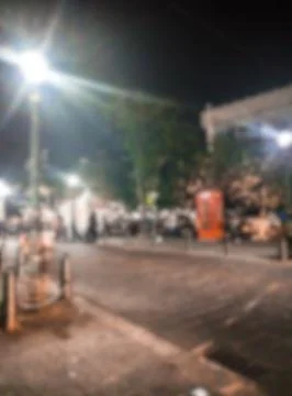 Kota Lama at night, blurred Stock Photos