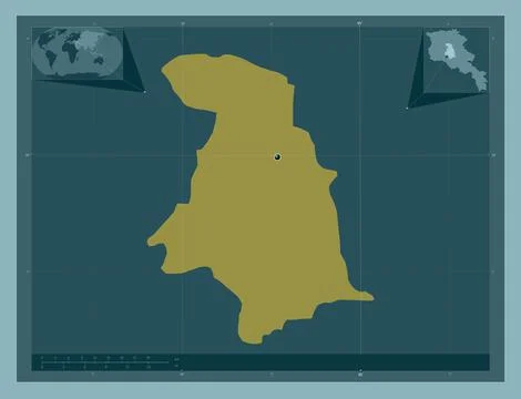 Kotayk, Armenia. Solid color shape 库存插图