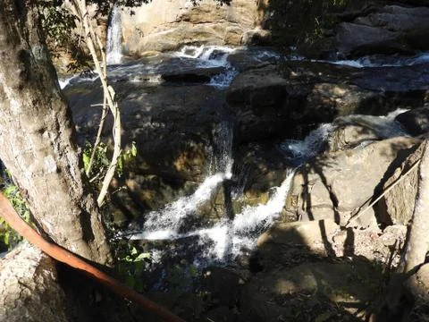 Kothapally or kothapalli waterfalls near lambasingi Stock Photos