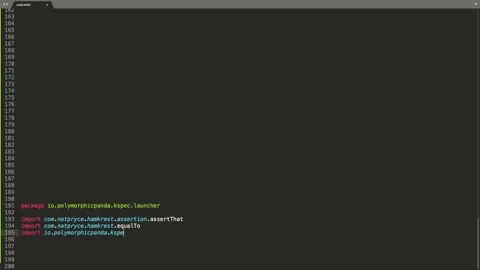 Kotlin Programming Language Source Code Typing Effect. Kotlin Programmer Tick Stock Footage 147969669