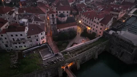 Kotor, aerial view Stock Footage 228590793