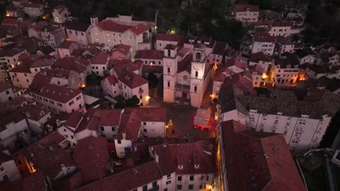 Kotor, aerial view Stock Footage 228591571