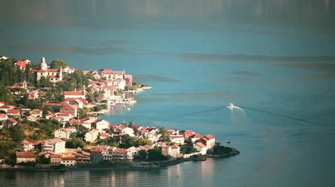 Kotor bay Landscape Stock Footage 53319894