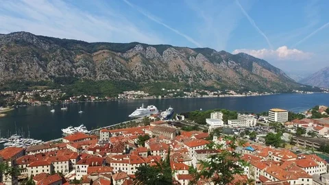 Kotor Bay in Montenegro Stock Footage 72408264