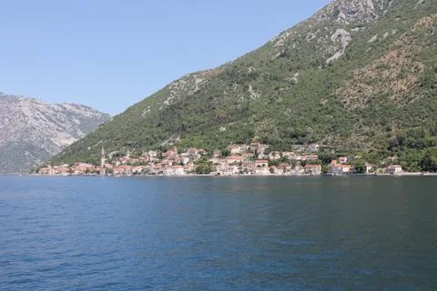Kotor bay Stock Photos