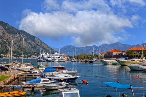 Kotor bay Stock Photos