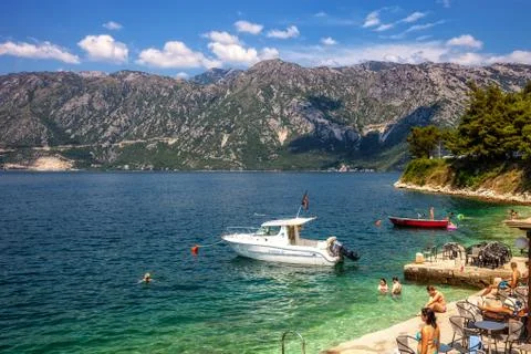 Kotor bay Stock Photos