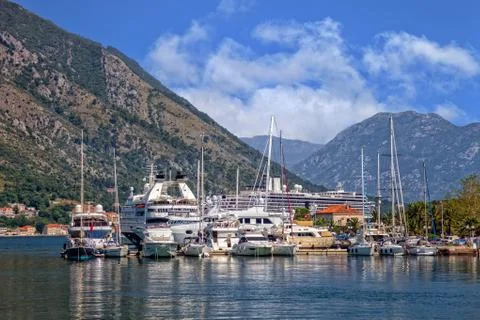 Kotor bay Stock Photos