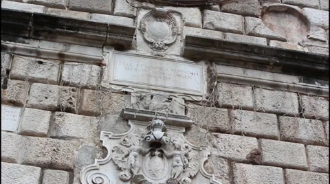 Kotor, Clock Tower, tilt up Stock Footage 32901262