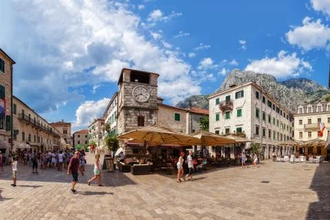 Kotor Main Square Stock Photos