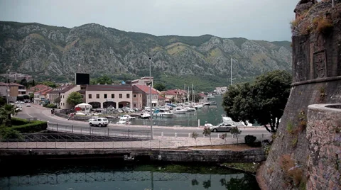 Kotor Marinas Stock Footage 39768398