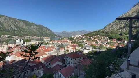 Kotor mountain view Stock Footage 278092793