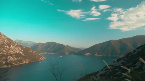 Kotor's Landscape View Stock Footage 138683693