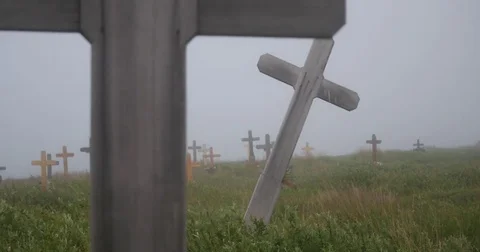 Kotzebue Graveyard Stock Footage 74585973