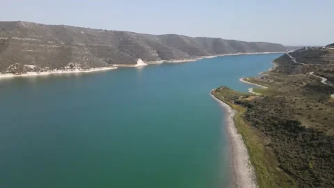 Kouris Reservoir Stock Footage 200819527