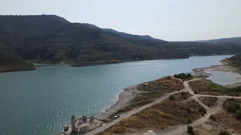 Kouris Reservoir Stock Footage 200819536