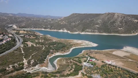 Kouris Reservoir Stock Footage 200820011