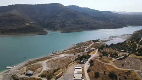 Kouris Reservoir Stock Footage 200820037
