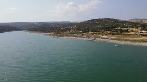 Kouris Reservoir Stock Footage 200825689