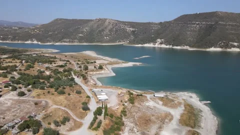 Kouris Reservoir Stock Footage 200825762