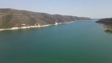 Kouris Reservoir Stock Footage 200825863