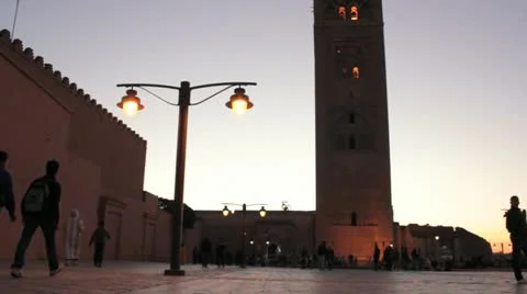 Koutoubia Mosque, Marrakech Stock Footage 11412825
