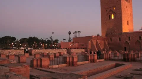 Koutoubia Mosque, Marrakech Stock Footage 11412940