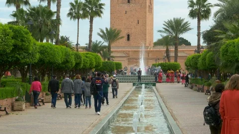 Koutoubia Mosque in Marrakech Stock Footage 95248138