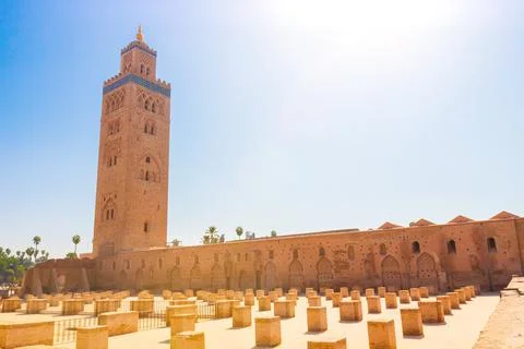 Koutoubia mosque Marrakech, Morocco Stock Photos