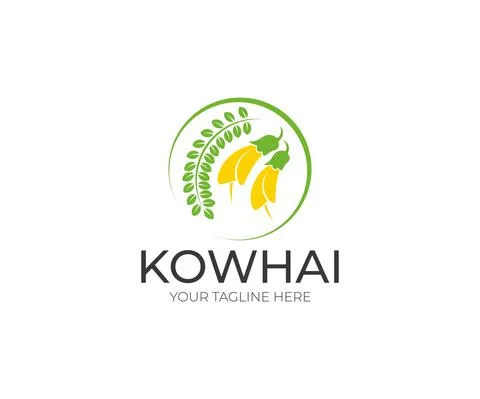 Kowhai Logo Design Stock Illustration