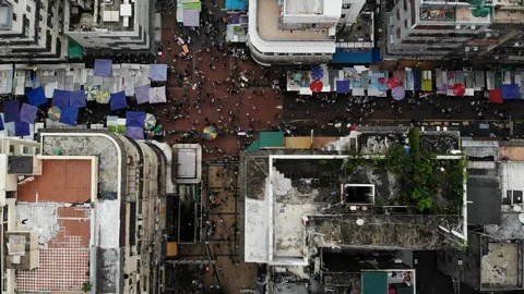 Kowloon cityscape Stock Footage 95130793