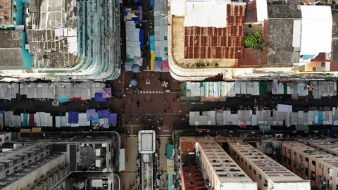 Kowloon cityscape Stock Footage 95131815